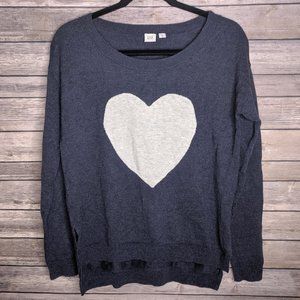 GAP Heart Sweater In Merino Wool Blend